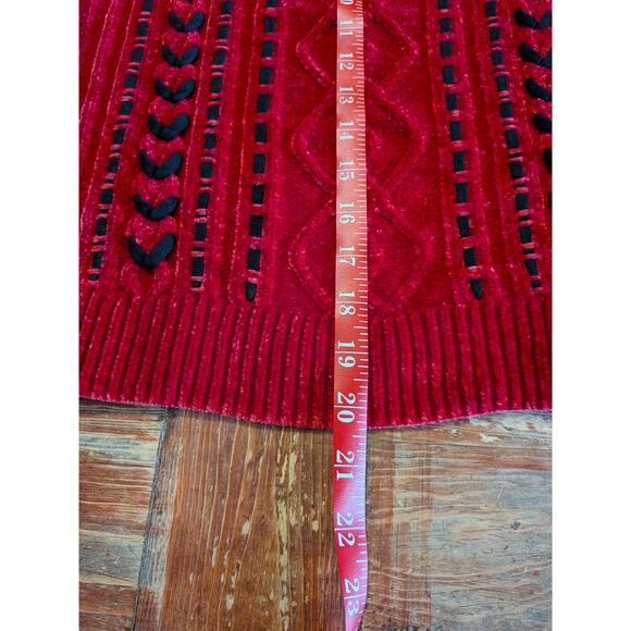 Allison Daley Chunky Red Sweater - Picture 10 of 10